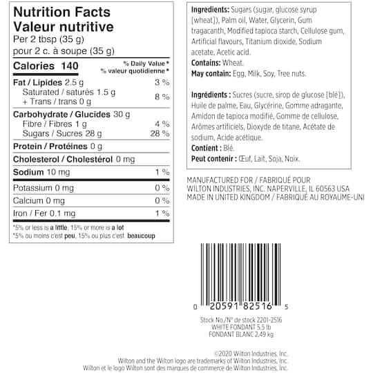 Wilton Decorator Preferred White Vanilla Fondant 5 5lb Michaels
